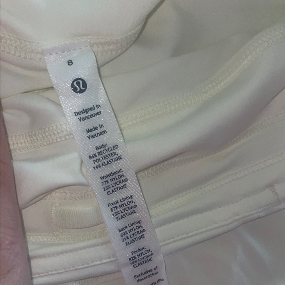 lululemon athletica Cream Athletic Shorts - Picture 4 of 4